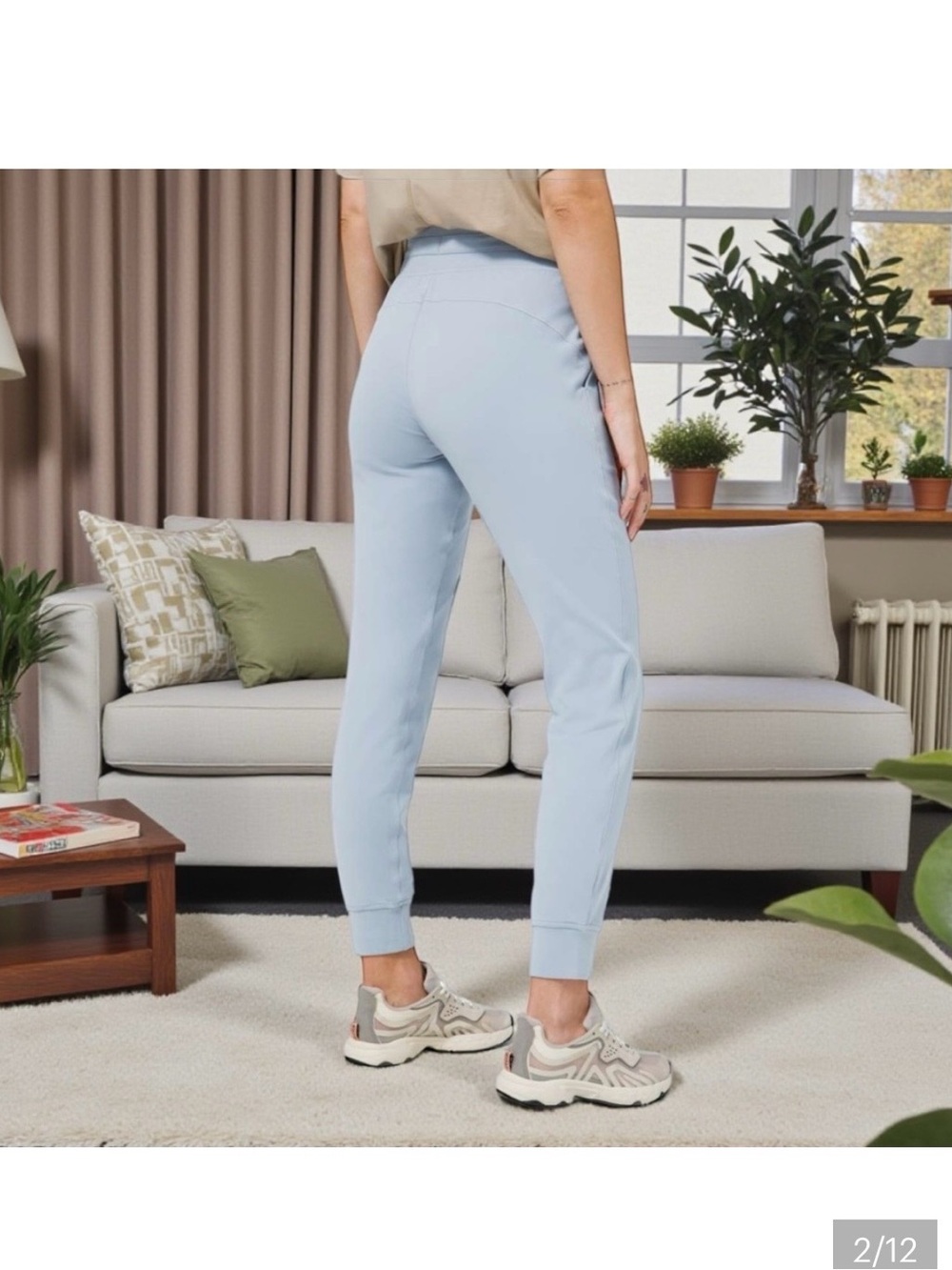 lululemon athletica Ready to Rulu Pale Blue High-Rise Jogger Pants